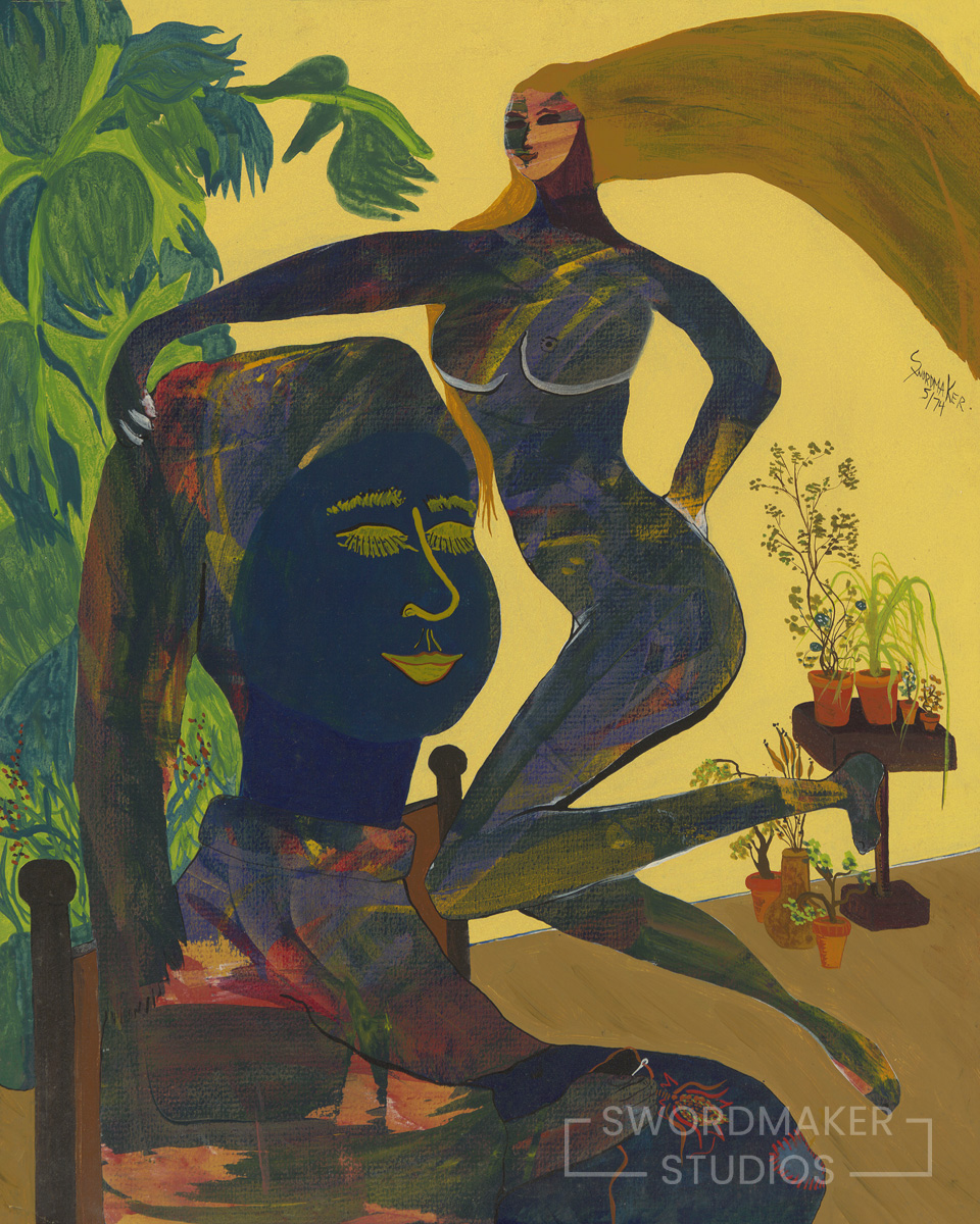 2 Women with Plants